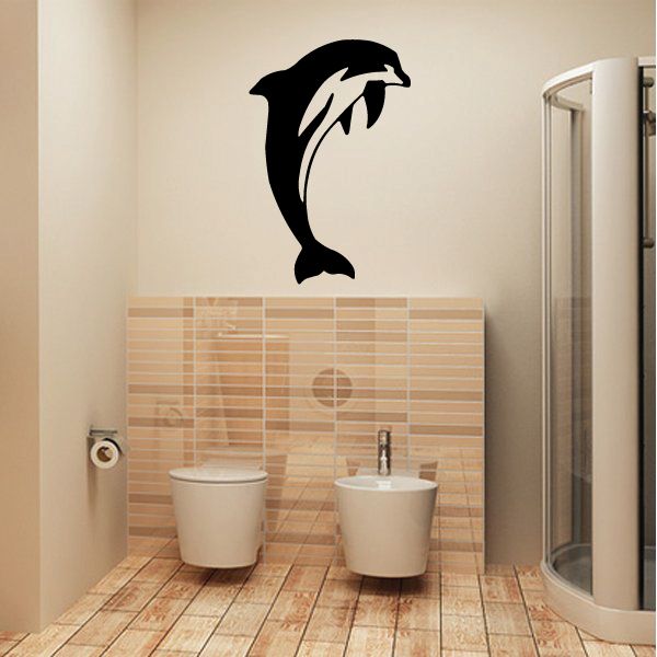 Image of Spinner Dolphin Doing Tricks Decal