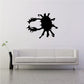 Spiny crab decal with black spiky silhouette and light body