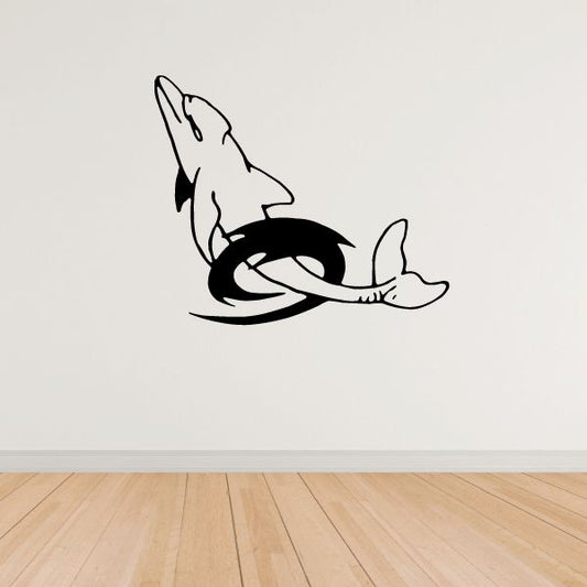 Image of Spiral Tail Dolphin Decal