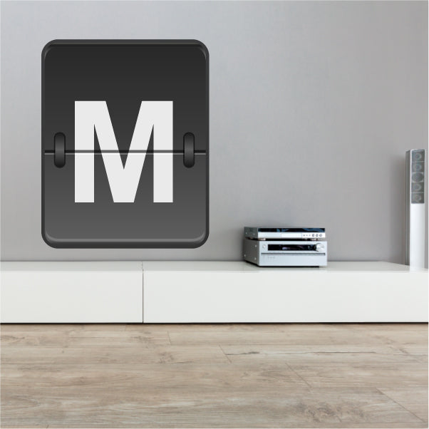 Image of Split-Flap Monogram Sticker