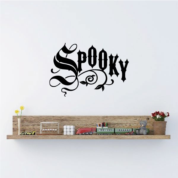 Image of Spooky Bold Calligraphic Decal