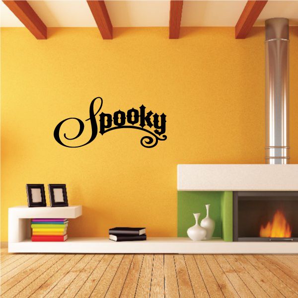 Image of Spooky Old English Style Text Decal