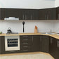 Black spoon-shaped wall decal for kitchen decor