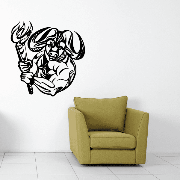 Image of Sports Mascot Wall Decal - Vinyl Decal - Car Decal - CDS087