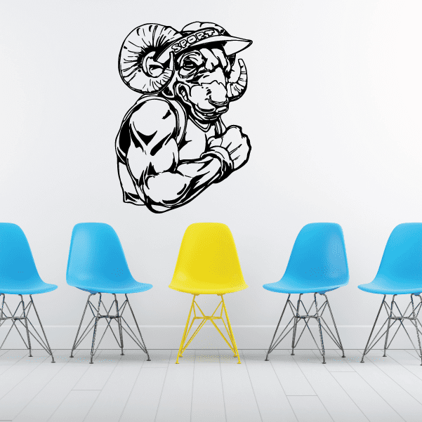 Image of Sports Mascot Wall Decal - Vinyl Decal - Car Decal - CDS105