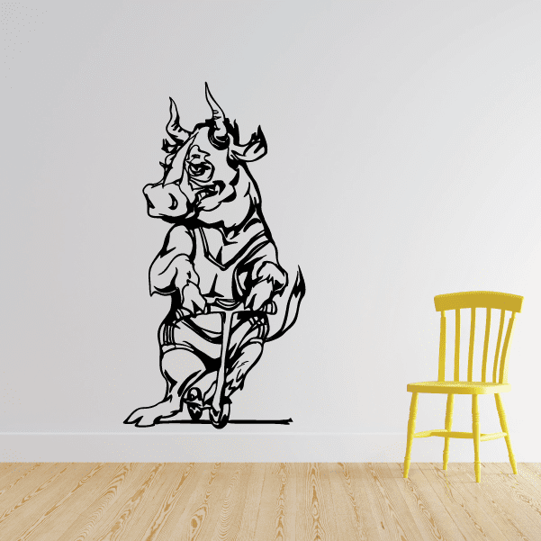 Image of Sports Mascot Wall Decal - Vinyl Decal - Car Decal - CDS109