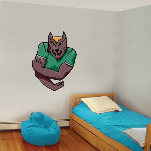 Image of Sports Mascot Wall Decal - Vinyl Sticker - Car Sticker - Die Cut Sticker - CDSCOLOR002