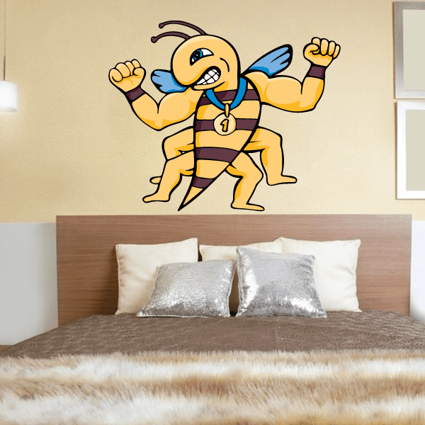 Image of Sports Mascot Wall Decal - Vinyl Sticker - Car Sticker - Die Cut Sticker - CDSCOLOR006