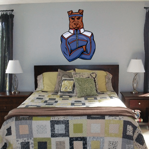 Image of Sports Mascot Wall Decal - Vinyl Sticker - Car Sticker - Die Cut Sticker - CDSCOLOR008