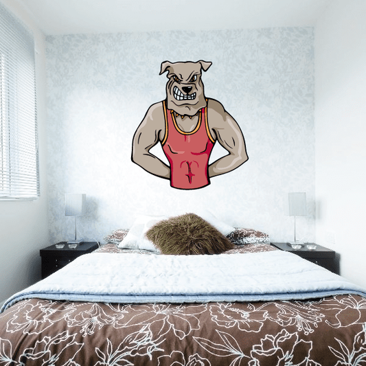 Image of Sports Mascot Wall Decal - Vinyl Sticker - Car Sticker - Die Cut Sticker - CDSCOLOR019