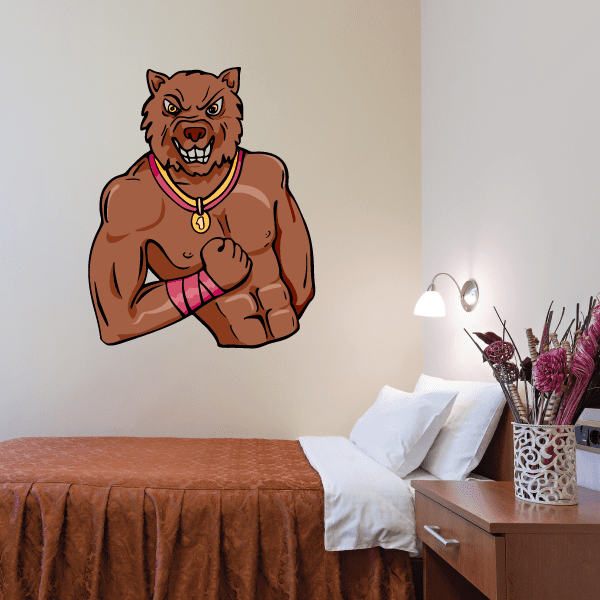 Image of Sports Mascot Wall Decal - Vinyl Sticker - Car Sticker - Die Cut Sticker - CDSCOLOR033
