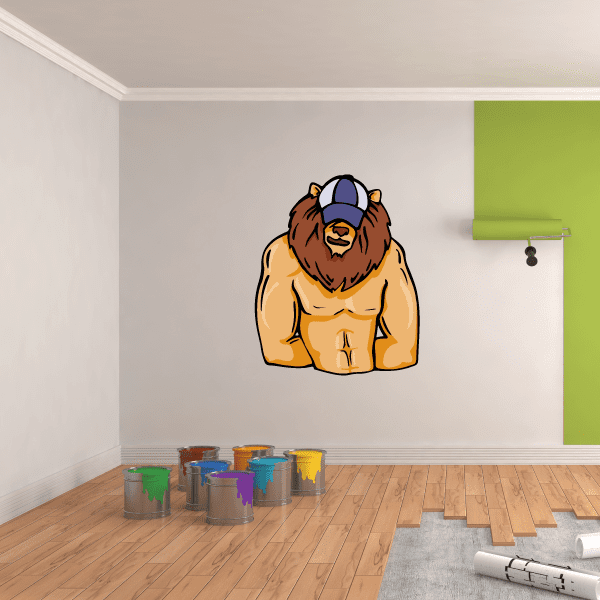 Image of Sports Mascot Wall Decal - Vinyl Sticker - Car Sticker - Die Cut Sticker - CDSCOLOR038