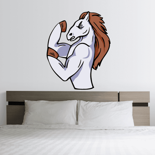 Image of Sports Mascot Wall Decal - Vinyl Sticker - Car Sticker - Die Cut Sticker - CDSCOLOR039