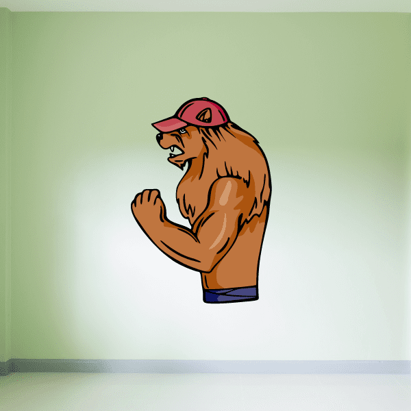 Image of Sports Mascot Wall Decal - Vinyl Sticker - Car Sticker - Die Cut Sticker - CDSCOLOR040
