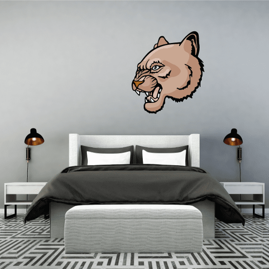 Image of Sports Mascot Wall Decal - Vinyl Sticker - Car Sticker - Die Cut Sticker - CDSCOLOR046