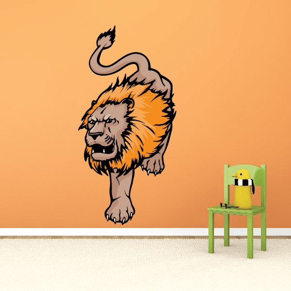 Image of Sports Mascot Wall Decal - Vinyl Sticker - Car Sticker - Die Cut Sticker - CDSCOLOR056