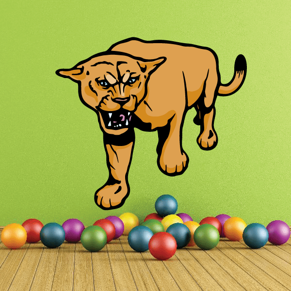 Image of Sports Mascot Wall Decal - Vinyl Sticker - Car Sticker - Die Cut Sticker - CDSCOLOR058