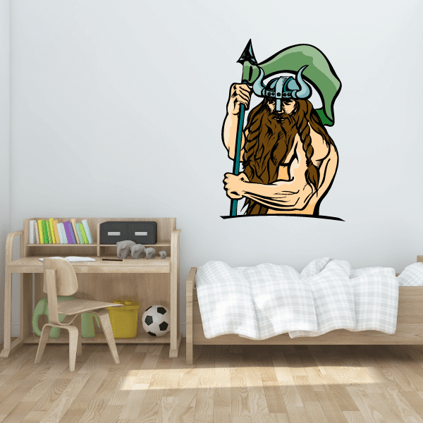 Image of Sports Mascot Wall Decal - Vinyl Sticker - Car Sticker - Die Cut Sticker - CDSCOLOR095