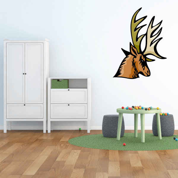 Image of Sports Mascot Wall Decal - Vinyl Sticker - Car Sticker - Die Cut Sticker - CDSCOLOR098