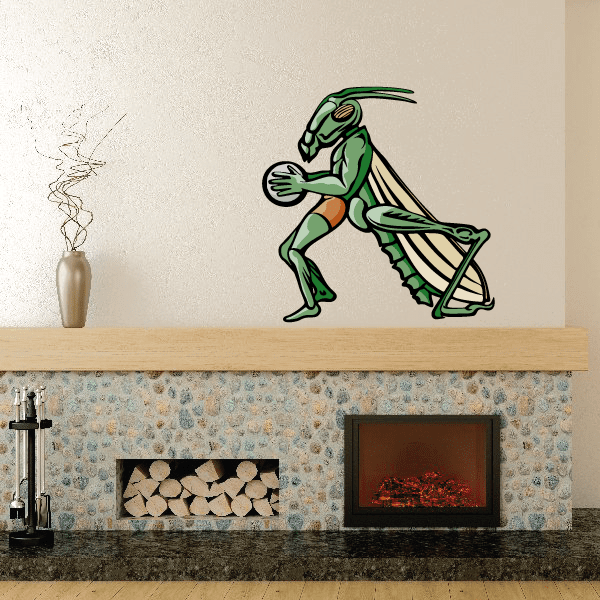 Image of Sports Mascot Wall Decal - Vinyl Sticker - Car Sticker - Die Cut Sticker - CDSCOLOR104