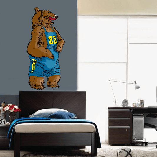 Image of Sports Mascot Wall Decal - Vinyl Sticker - Car Sticker - Die Cut Sticker - CDSCOLOR107