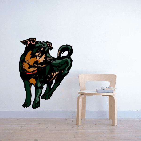 Image of Sports Mascot Wall Decal - Vinyl Sticker - Car Sticker - Die Cut Sticker - CDSCOLOR114