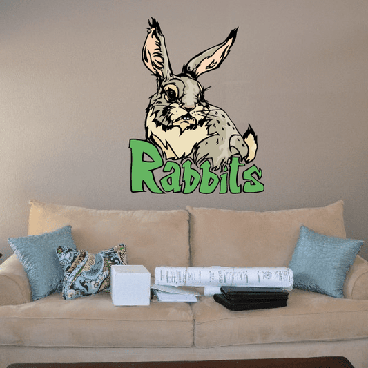 Image of Sports Mascot Wall Decal - Vinyl Sticker - Car Sticker - Die Cut Sticker - CDSCOLOR119
