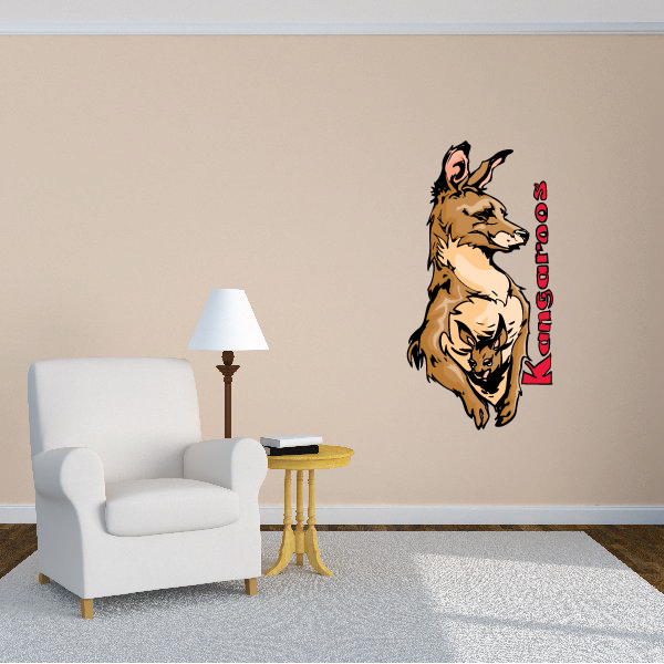 Image of Sports Mascot Wall Decal - Vinyl Sticker - Car Sticker - Die Cut Sticker - CDSCOLOR120