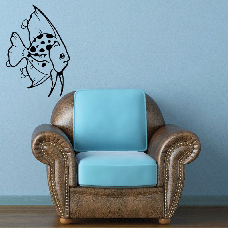 Image of Spotted Angel Fish Decal