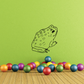 Spotted bull frog decal with green spotted frog illustration