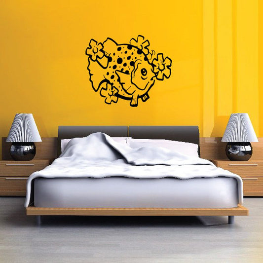 Image of Spotted Fish and Flowers Decal