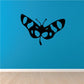 Butterfly wing decal with black wings and light blue spotted pattern