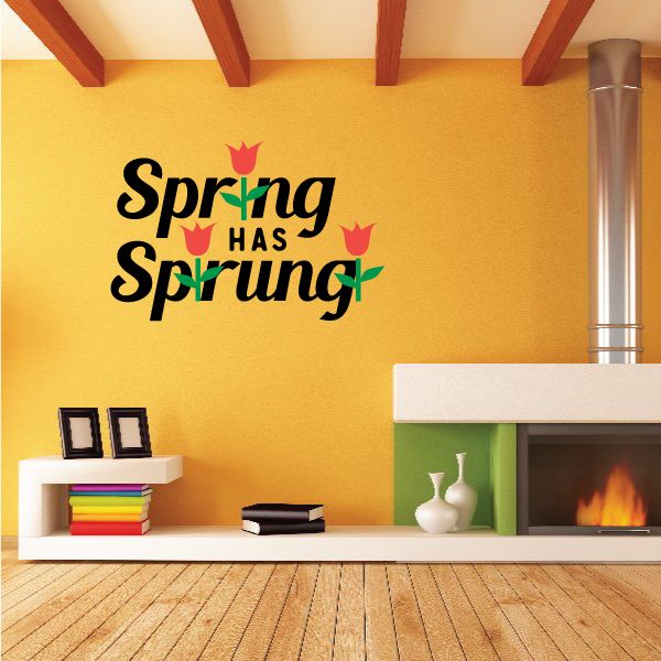 Image of Spring Has Sprung Flower Decal