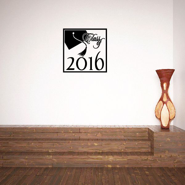 Image of Square Graduation Class of Frame Decal