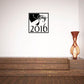 Square graduation class decal with black frame reading "Class of 2016"