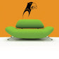 Hawk head decal sticker with black and tan bird design