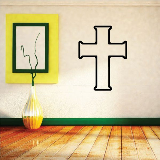 Image of St John Cross Outline Decal