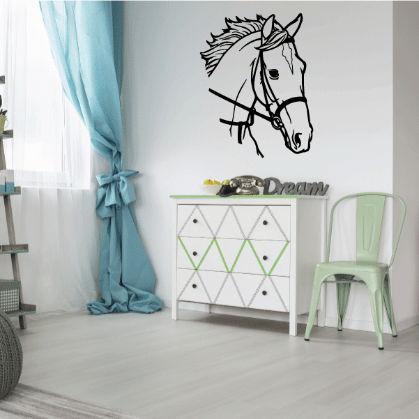 Image of Stable Horse Head Decal