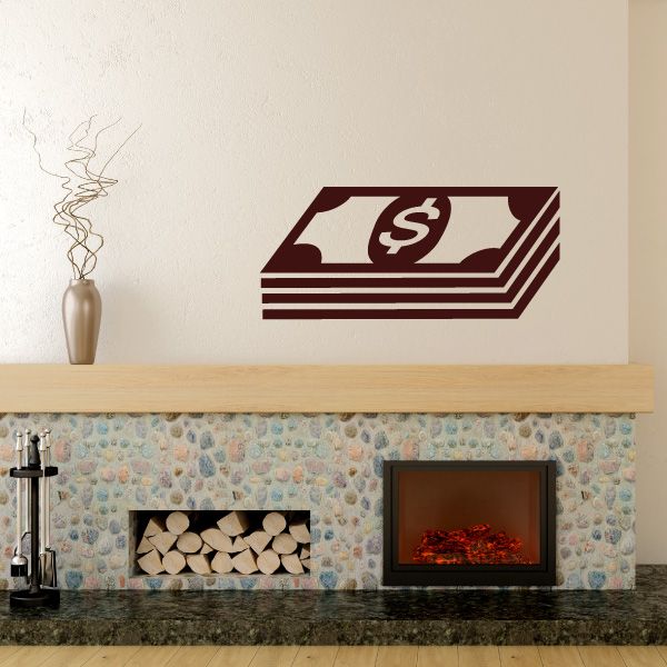 Image of Stack of Cash Money Decal