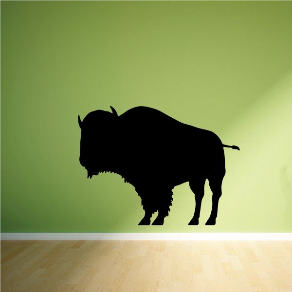 Image of Standing Bison Buffalo Decal