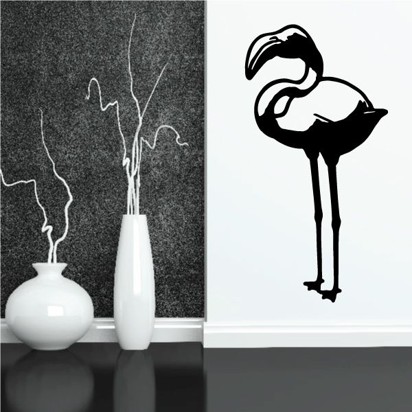 Image of Standing Flamingo Decal