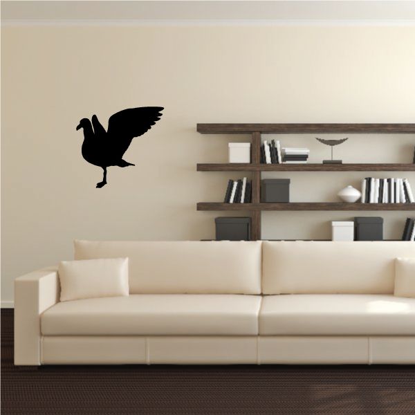 Image of Standing Flapping Seagull Decal