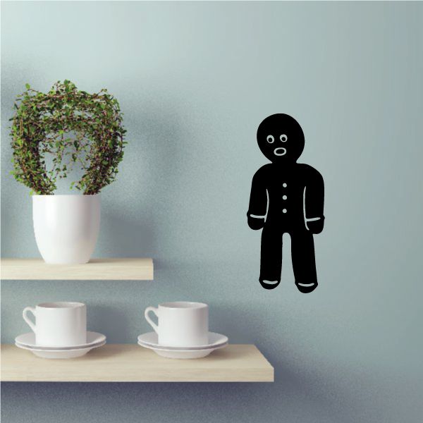 Image of Standing Gingerbread Man Decal