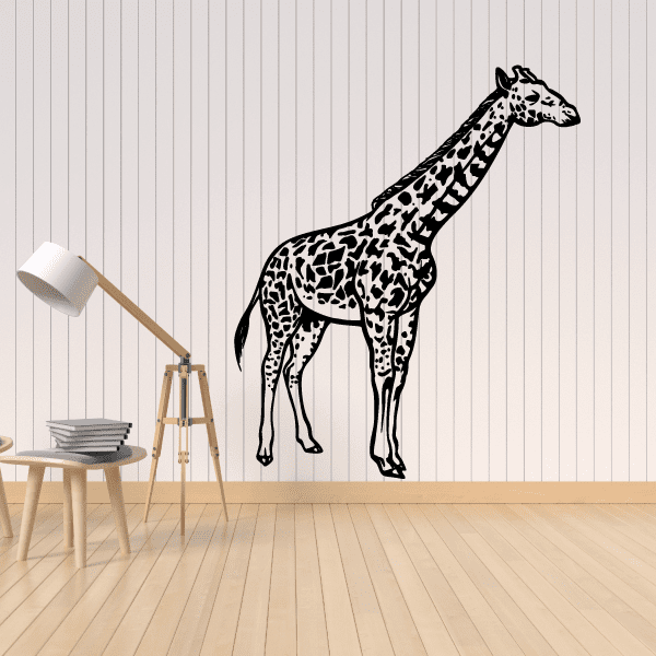 Image of Standing Giraffe Decal