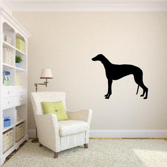 Image of Standing Greyhound Decal