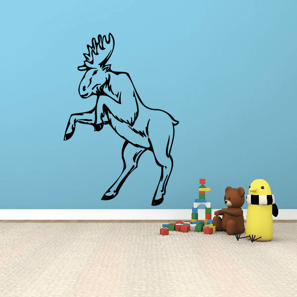 Image of Standing Moose Decal