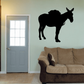 Standing mule decal, black silhouette mule on wall