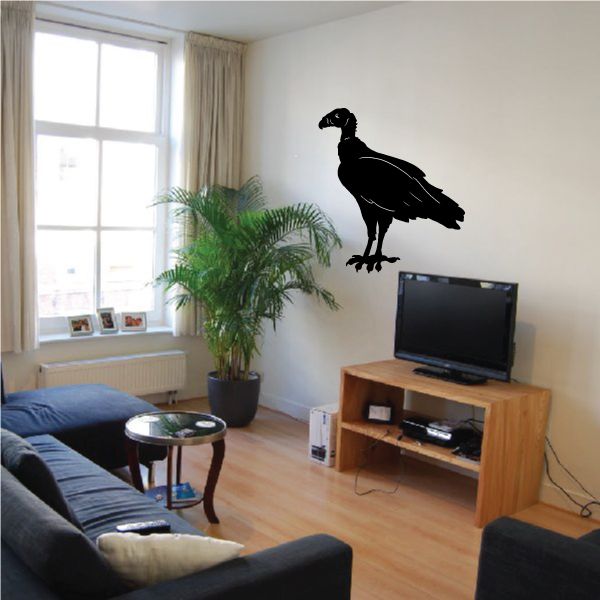 Image of Standing Vulture Decal