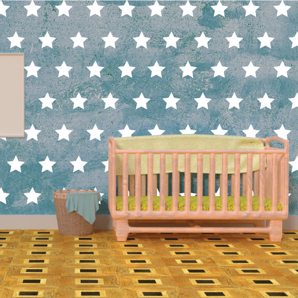 Star Pattern Vinyl Wall Decal Kit Sticker Sheet