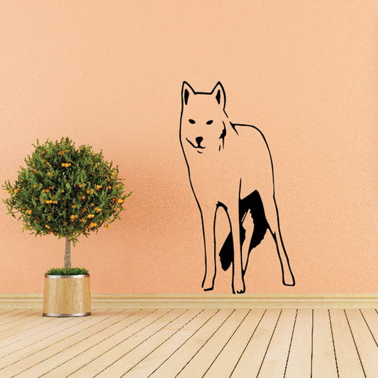 Image of Staring Arctic Wolf Decal